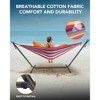 Mastgoal Brazilian Hammock with Adjustable Stand- Stylish Hammock Bed w/Storage Bag, 600lb Capacity - 4 of 4