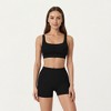 Anna-Kaci Active Women's High Waist Seam Detailed Active Shorts with Supportive Stretch Fabric and Flattering Fit - 2 of 4
