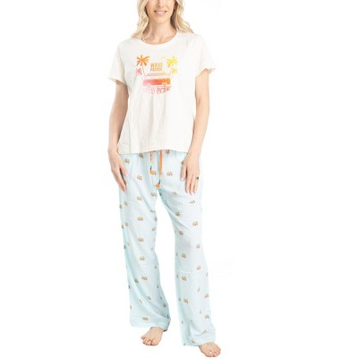 Ocean Pacific Womens Pacific Vibes Tshirt/Voile pant