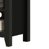 GlasFlength TV Stands and Consoles Modern Entertainment Center with Open Shelves and Cable Management for Living Room, Black, 15.5"*70"*23" - 3 of 4