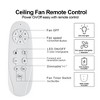 Sofucor Smart Indoor and Outdoor 8-Blade Ceiling Fan 72in Matte Black LED Light Kit and Remote Control App Control Works with Alexa Google Assistant - 4 of 4