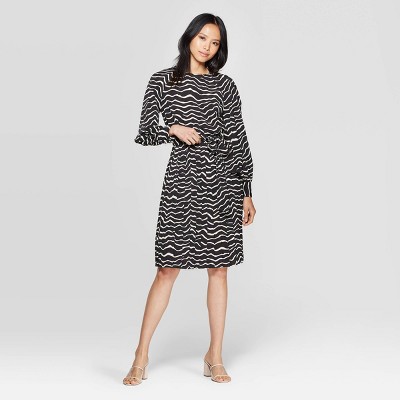 Women's Zebra Stripe Print Long Sleeve 