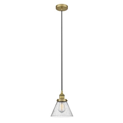 Cone - 1 Light Mini Pendant In Industrial Style-9.75 Inches Tall and 7.75 Inches Wide