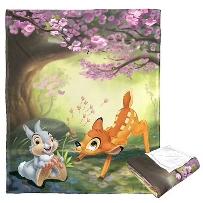 Bambi 80th Celebration Forest Buddies Silk Touch Throw Blanket