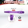 Unique Bargains 2BA Thread Aluminum Dart Shafts with Rubber Rings for Steel Tip 8 Pcs - 2 of 4