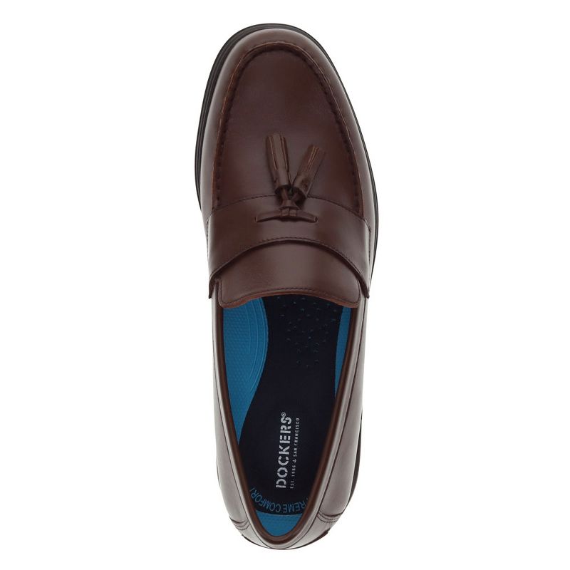 Dockers Mens Woodward Genuine Leather Dress Casual Tassel Loafer Shoe, 2 of 8