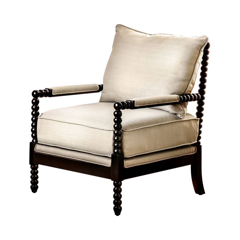 Bernardino Transitional Accent Chair Beige - HOMES: Inside + Out, 1 of 10