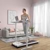 FIONECA Soozier Under Desk Walking Pad with Wheels, LED Display & Remote, 264 LB Capacity ¨C White - 3 of 4