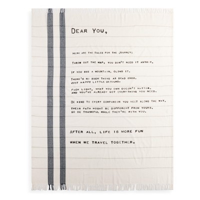 DEMDACO Dear You Blanket - The Journey White