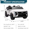 24V Licensed Cadillac Ride On Truck Car for Kids,2 Seater Electric Vehicle w/Parent Remote Control - 4 of 4