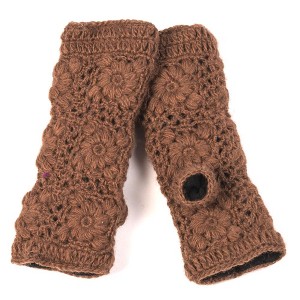 Flower Crochet Handwarmers_Nirvanna Designs - 1 of 4