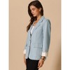 INSPIRE CHIC Women's Work Office Notched Lapel Long Sleeve Suit Blazer - 3 of 4