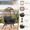 Yaheetech Outdoor Wicker Egg Basket Lounge Chair - 4 of 4