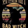 Women's Design By Humans Halloween Funny You Coulda Had Bad Witch By Ering Racerback Tank Top - 2 of 3