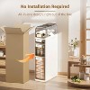 4 Tier Bathroom Floor Cabinet, Narrow Storage Cabinet with Clear Drawers, Free Standing Shelf Unit, Slim Organizer for Bathroom or Office,18x41x78cm - 4 of 4