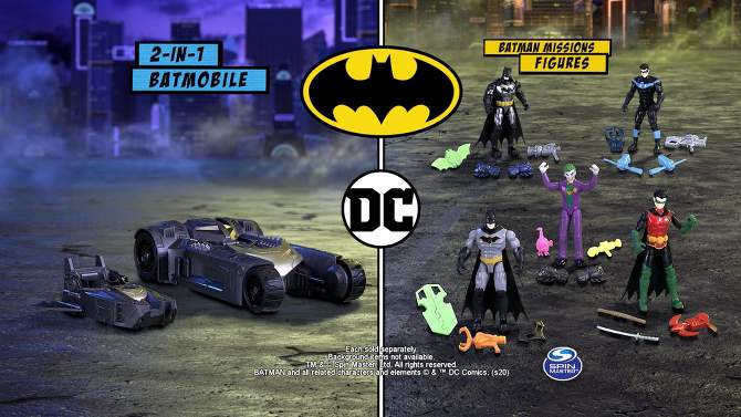 Batman DC Batman 4&#34; Action Figure with Surprise Accessories, 2 of 8, play video