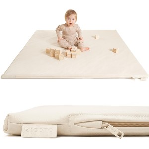 Stylish Padded Baby Play Mat – Extra Thick, Soft Vegan Leather for a Safe Play Area – Perfect for Boys, Girls & Any Playroom Decor, Nursery Use - 1 of 4