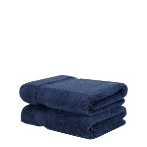Splash Ultra-Soft Zero Twist 100% Ring Spun Cotton Bath Towel Set - Reversible, 550 GSM, Breathable, Lightweight, Highly Absorbent Towels for Bathroom - 1 of 4