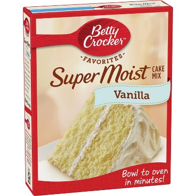 Betty Crocker SuperMoist Vanilla Cake Mix - 15.25oz