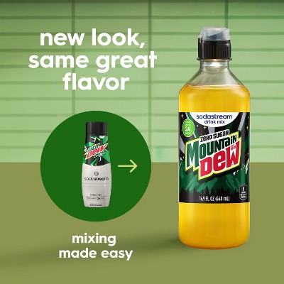 SodaStream 4pk 14.9 fl oz Mountain Dew Zero Drink Mix