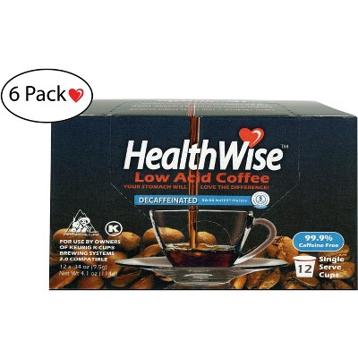 HealthWise Low Acid Decaf Keurig K-Cup Coffee Pods