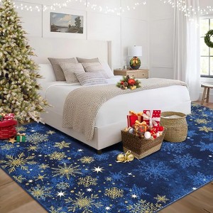 Christmas Rugs 2x3 Washable Area Rug Small Indoor Throw Rugs Xmas Decorative Rug Non-Slip - 1 of 4