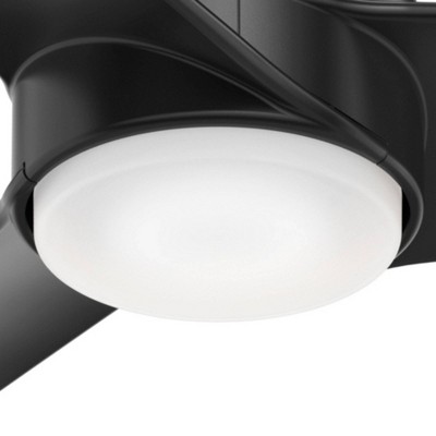 Havoc Matte Black 54" Outdoor LED Ceiling Fan with Remote