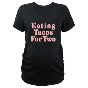 Women's Lost Gods Eating Tacos For Two Maternity T-Shirt - 1 of 3
