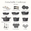 Carote 24pc Nonstick Cookware Set with Detachable Handle - 4 of 4