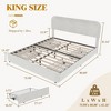 Twin Bed Frame, Boucle Upholstered Bed Frame with Headboard, 2 Storage Drawers - 2 of 4