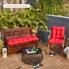 ARTPLAN Outdoor 48 Inch Bench Cushion Tufted for Outdoor Furniture, 48"x18"x4" Wicker Patio Loveseat Cushion All Weather - 3 of 4