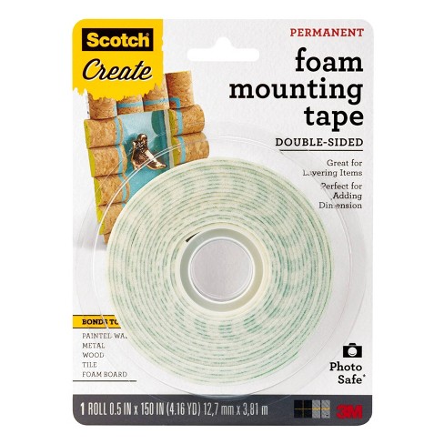 Scotch Permanent Double-Sided Tape, Clear