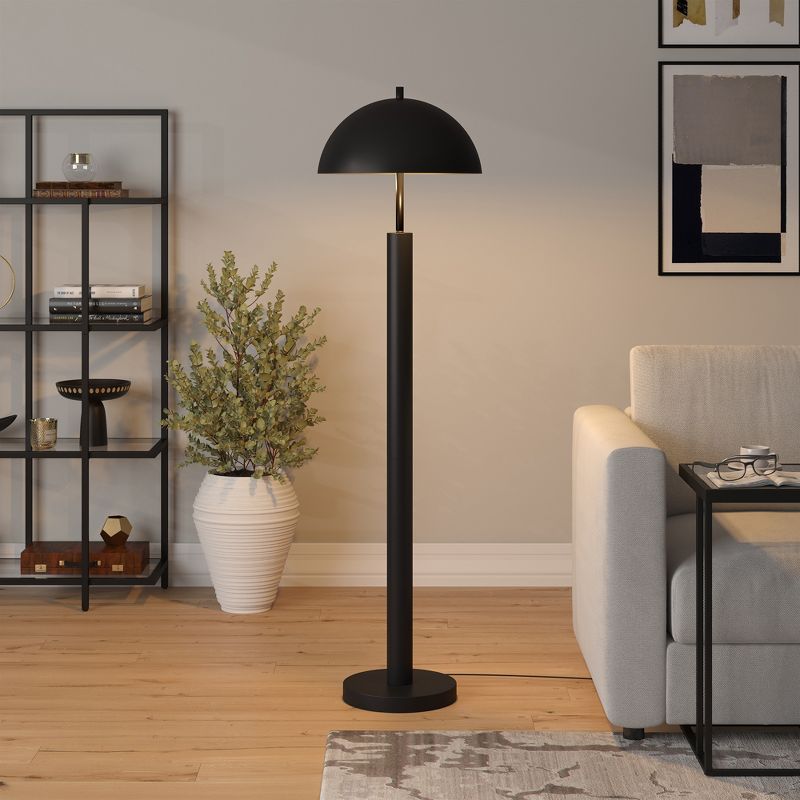 Hampton & Thyme 58" Tall Floor Lamp with Metal Shade, 5 of 8