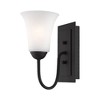 Livex Lighting Ridgedale 1 - Light Wall Light in  Black - 3 of 4