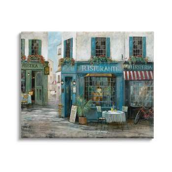 Stupell Traditional Europe Village Scene Gallery Wrapped Canvas Wall Art