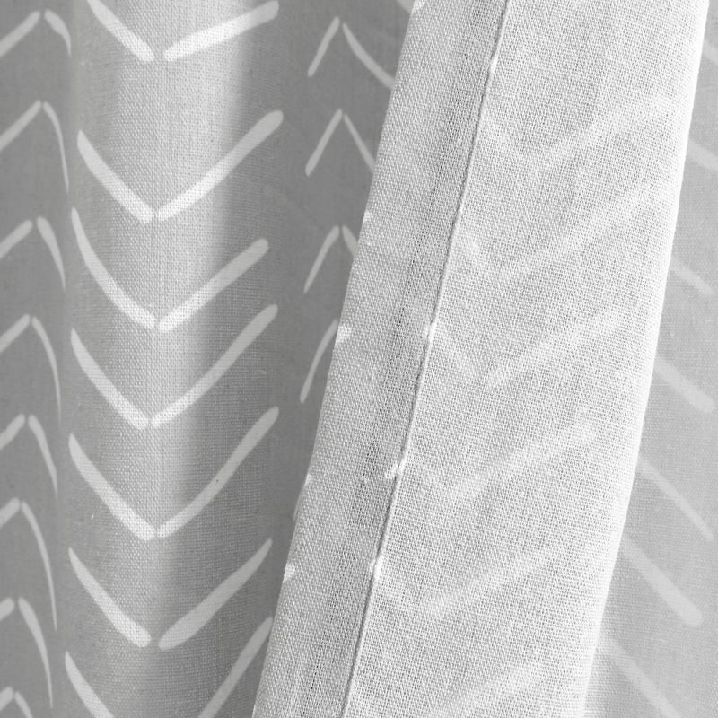 72"x72" Hygge Modern Arrow Linen Shower Curtain - Lush Décor, 5 of 6
