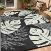 Waterproof Outdoor Reversible Rug, Boho Leaves Plastic Straw Mat for Patio, RV, Deck, or Beach - 2 of 4