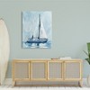 Stupell Industries Nautical Blue Sailboat Tranquil Coastal Water Watercolor Painting, 48" x 36" - 2 of 4