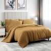 300 Thread Count Rayon From Bamboo Solid 3 Piece Duvet Cover Set by Blue Nile Mills - 2 of 4