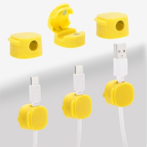 Unique Bargains Magnetic Adhesive Durable Cable Holder Clip for Office Desk Phone Wire 6 Pcs - 1 of 4