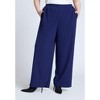 ELOQUII Women's Plus Size Track Pant With Side Stripe - 3 of 4