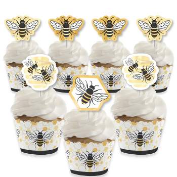 Gyufise 25Pcs Bumble Bee Cupcake Toppers Oh Babee Cupcake Picks Oh Baby  Cake Decoration for Bee Theme Baby Shower Kids Birthday Party Decorations