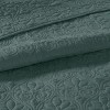 Sapphtopaz Bedding Comforter Set Classic Solid Color with Patterned Quilting Quilt Set - 2 of 4