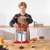 VEVOR 1.6 Gal/6L Fruit Wine Press, 2 Stainless Steel Barrels, Manual Juice Maker, Cider Apple Grape Tincture Honey Olive Oil Making Press, Red - 2 of 4