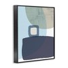 Stupell Industries Modern Contemporary Sleek Blue Geometric Shapes Framed Giclee Art, Black, 24" x 30" - 2 of 4