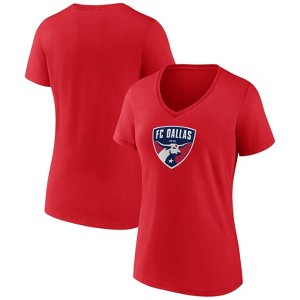 MLS FC DALLAS Women's V-Neck Top Ranking T-Shirt - 1 of 3