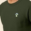 Dalix Mushroom (Glow in the Dark) Embroidered Fleece Sweatshirt Pullover Mens - 4 of 4