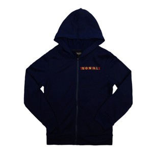 Dragon Ball Z Orange Kanji Long Sleeve Navy Boy's Zip Hoodie - 1 of 3