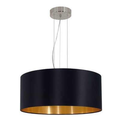 3-Light Maserlo Pendant Black/Gold - EGLO