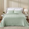 Modern Chevron Cotton Medium Weight Woven Coverlet by Blue Nile Mills - 2 of 4